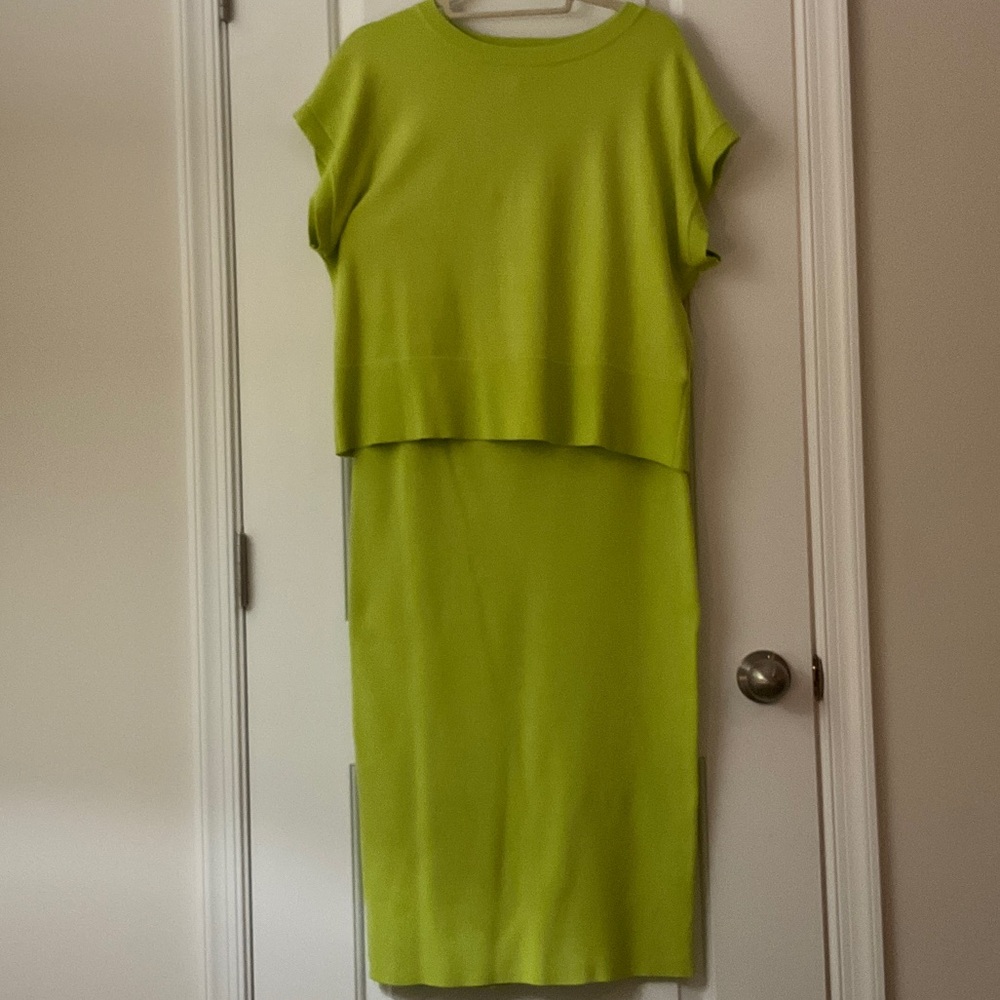 CeCe Lime Green Top & Skirt Set
